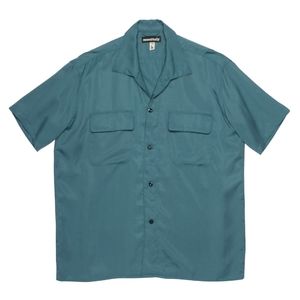 Monitaly large cyan 50's Milano shirt